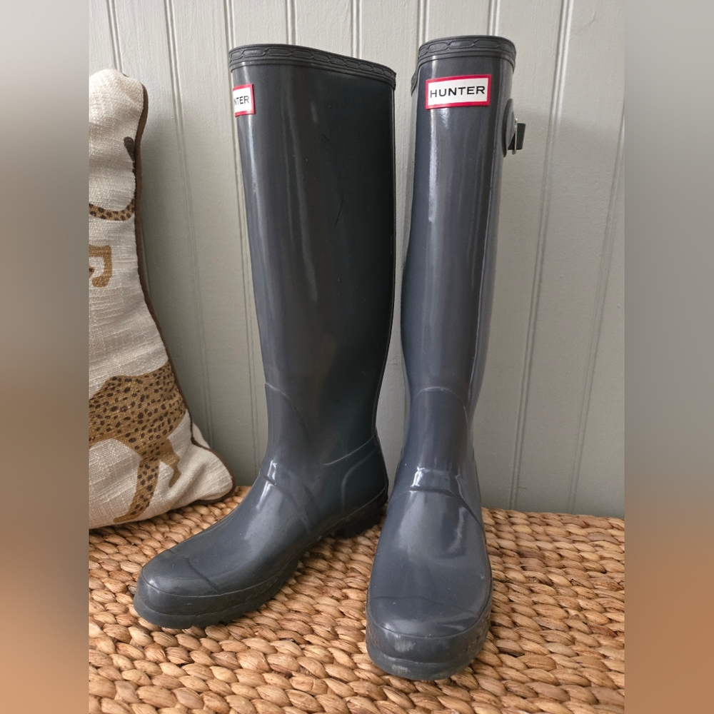 Hunter Gray High Rain Boots